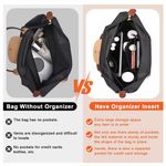 Longchamp  Small Le Pliage Pouch Purse Felt Handbag Bag Insert Organizer Photo 6