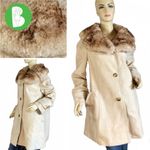 Country Pacer VINTAGE 1970'S BEIGE WOOL AND SHEARLING TRIM COAT (18) Photo 1