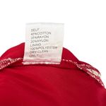 Tadashi Shoji Lace Peplum Sheath Beige Cream Red Sleeveless Size 14 Photo 12