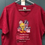 Vtg Warner Bros. Studio Store embroidered Tweety Bird tunic top size M‎ Pink Size M Photo 2