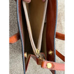 Pratesi Firenze Italian cognac Leather square Satchel Brown cross body bag Photo 8