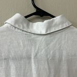 Cynthia Rowley White Linen Blend Button-Up Long Sleeve Dress Sz S Photo 4