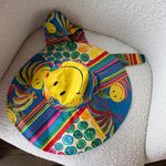 Farm Rio Mixed Scarves Smiley Hat NWT RARE ☀️ Photo 9