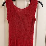 Talbots Vintage 80’s spring red knit reversible sweater vest petite Photo 7