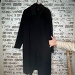 Talbots | women long black wool blend dress coat Photo 8