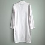 Loti Fashion Smocked Robe Full Zip Light Pink Terrycloth Housecoat Embroidered Size M Photo 5