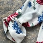 A Byer A. Byer Sheer Floral Button Down Top White Medium Photo 1