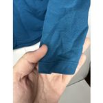 L.L.Bean  Women’s Small Wrap Top Blue Long Sleeve V-Neck Stretch Casual Shirt Photo 4