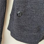 Lululemon 𝅺 Double Up Long Sleeve Reversible Sweatshirt Pullover Black+Gray SZ12 Photo 7