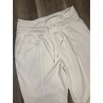 Old Navy Active Powersoft Jogger Pants L Cream High Rise Pockets Ribbed Co Dry Photo 1
