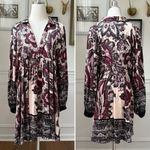 Free People Say You Love Me Long Sleeve Minidress In Ivory Combo S Photo 1