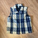 Rebecca Malone  Blue and Yellow Plaid Vest medium Photo 0