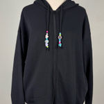 PacSun  beaded black hoodie Photo 0