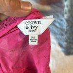 Crown & Ivy Pink Eyelet Beachy Flowy Top Photo 6