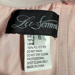 La Femme  27506 Satin A-Line Strapless Maxi Ball Gown Women's 6 Pink NWT Photo 6