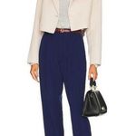L'Academie L’Academie Obie Navy Blue Straight Leg High Waisted Trouser Pants Size Small Photo 0