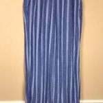 Old Navy  Women’s Linen Blend High-Rise Wide Leg Striped Blue White Pants Photo 0