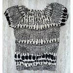 Daisy Fuentes | Women's Geometric Print Puff Sleeve Blouse | Small Photo 1