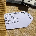 Joie Oversized Gingham Plaid Button Front Cardigan Yellow Mustard White Sz XL Photo 10