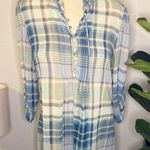 New York And Company  semi sheer plaid tunic in xs Photo 0