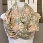 Ann Taylor Rayon Floral Striped Semi-Transparent Fashion Scarf- OS Photo 2