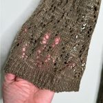 New Directions crochet cardigan Olive green Size Medium Photo 7