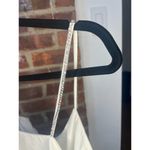 NBD REVOLVE Julina Crystal Rhinestone Embellished Strap Crop Top Ivory Photo 5