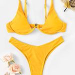 Zaful Yellow Bathing Suit Top Photo 0