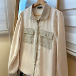 Milk and Honey Cream Button Up Shirt  Photo 0