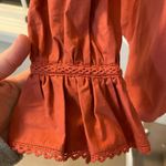 Lost + Wander  canyon clay top in terra cotta. Relaxed fit, low cut collar medium Photo 3