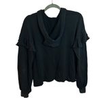 Nation Ltd  Black Ruffle Sleeve Hoodie Photo 1