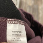 Universal Standard  Hollie Brushed Terry Striped Joggers Raisin / Black 2XS 6-8 Photo 3