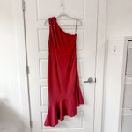 Hutch NEW  Anthropologie One Shoulder Maxi Dress Flounced Photo 3