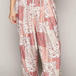 POL  Drawstring Floral Patchwork‎ Wide leg Pants Photo 0