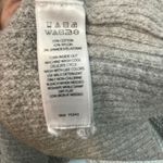 William Rast  Womens Medium Quarter Zip Pullover Gray Stretch Waffle Top Photo 3