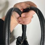 LP/LP quilted‎ puffer purse navy blue 14” x 8.5” x 4” Black Photo 7