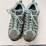 Oboz Grey Mint Green Hiking Shoes Womens 9 Gorpcore Outdoorsy Casual Lace Up Gray Photo 7