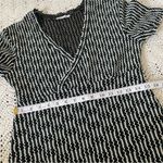 ZARA  W&B Collection Striped Crochet Faux Wrap Dress Green/White (Medium) beach Photo 4