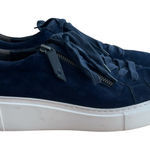 Paul Green  Tamara Navy Suede Platform Sneakers Photo 0