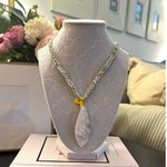 Free People NWT  Ariana Ost The Era Strand Necklace Yellow Photo 2