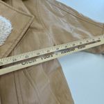 Derek‎ Lam Coat Womens X Small Brown Tan Oversized Shearling Jacket Faux Leather Size XS Photo 10