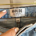 AGOLDE  Parker High Rise Denim Shorts Size 28 Distressed Cutoff – Made in Turkey Photo 2