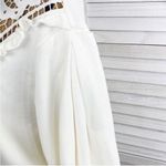 EXPRESS  Lace Front Ruffle Trim Sweatshirt Sweater Ivory Large Victorian Country‎ Photo 6