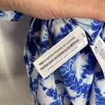 Michael Kors  Blue/White Tie Dye Crepe Shirt Size Small Photo 6