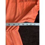 White Stag White Stag Orange Midi Dress Size M Short Sleeve V Braided Neck Elastic Waist Photo 5