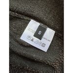 Maison Lurex Paris Sheer Metallic Shirt Women’s Size Small Black Gold Photo 4