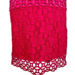 Laundry by Shelli Segal Dress 8 Red Lace Lined Floral Photo 8