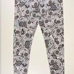 Hot Topic Sugar Skulls Leggings Black Grey White Leggings Sz XXL Made in the USA Photo 1