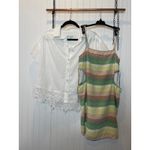 Aerie NWT Cut Out Mini Dress & American Eagle Oversized Resort Shirt Bundle S Photo 4