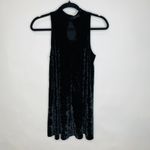 Arizona Black Crushed Velvet Swing High Neck Dress Sz Medium Photo 8